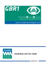 Preview for 1 page of Crucible Technologies GBR1 Installation And User Manual