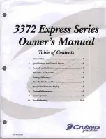 Cruisers Yachts 3372 Express Series Owner'S Manual preview