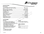 Предварительный просмотр 8 страницы Cruisers Yachts 3470 Series Owner'S Manual