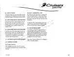 Предварительный просмотр 16 страницы Cruisers Yachts 3470 Series Owner'S Manual