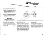 Предварительный просмотр 24 страницы Cruisers Yachts 3470 Series Owner'S Manual