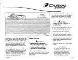 Предварительный просмотр 84 страницы Cruisers Yachts 3470 Series Owner'S Manual