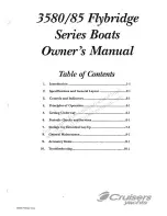 Cruisers Yachts 3580 Flybridge Series Owner'S Manual preview