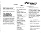 Предварительный просмотр 5 страницы Cruisers Yachts 3672 series Owner'S Manual