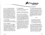 Предварительный просмотр 15 страницы Cruisers Yachts 3672 series Owner'S Manual