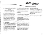 Предварительный просмотр 17 страницы Cruisers Yachts 3672 series Owner'S Manual