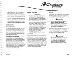 Предварительный просмотр 70 страницы Cruisers Yachts 3672 series Owner'S Manual