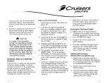 Предварительный просмотр 117 страницы Cruisers Yachts 3672 series Owner'S Manual