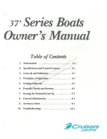 Предварительный просмотр 1 страницы Cruisers Yachts 37' Series Owner'S Manual