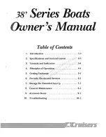 Cruisers 38' Series Owner'S Manual preview