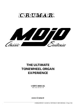 Crumar MOJO Classic Switcase User Manual preview