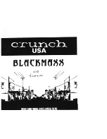 Crunch Blackmaxx MXB-4125 Owner'S Manual предпросмотр