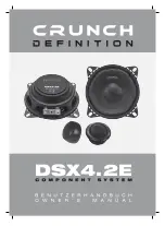 Preview for 1 page of Crunch DSX4.2E Owner'S Manual