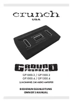 Crunch GP1000.2 Owner'S Manual предпросмотр