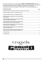 Предварительный просмотр 2 страницы Crunch GP1000.2 Owner'S Manual