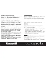 Preview for 3 page of Crunch Ground Pounder GP10D2 Owners And Installation Manual