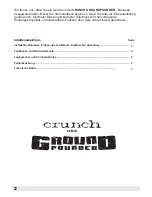 Предварительный просмотр 2 страницы Crunch GroundPounder GP1500.1 Owner'S Manual