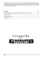 Предварительный просмотр 8 страницы Crunch GroundPounder GP1500.1 Owner'S Manual