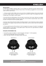 Preview for 3 page of Crunch GTi42 Owner'S Manual