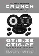 Crunch GTi5.2E Owner'S Manual preview