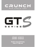 Crunch GTS2175 Owner'S Manual предпросмотр