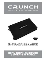 Crunch GTX 2400 Owner'S Manual предпросмотр