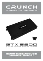 Crunch GTX5900 Owner'S Manual предпросмотр