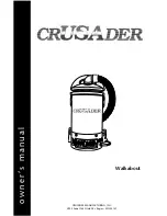 Preview for 1 page of Crusader Walkabout Owner'S Manual