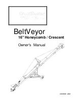 Предварительный просмотр 1 страницы CrustBuster BeltVeyor Crescent Owner'S Manual