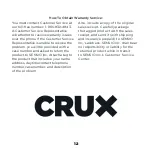 Предварительный просмотр 14 страницы Crux 14545 Instruction Manual