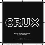 Crux 14620 Instruction Manual preview