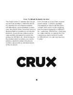 Preview for 13 page of Crux 14626 Instruction Manual