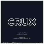 Crux 14634 Instruction Manual preview