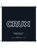 Предварительный просмотр 1 страницы Crux 14726 Instruction Manual