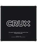 Crux 2.2 pound Touchscreen Air Convection Fryer Instruction Manual preview