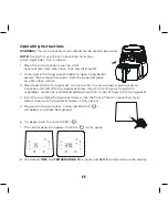 Предварительный просмотр 13 страницы Crux 2.2 pound Touchscreen Air Convection Fryer Instruction Manual