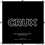 Предварительный просмотр 1 страницы Crux 3.0QT Instruction Manual