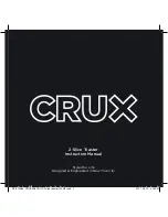 Crux 31869 Instruction Manual preview