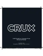 Crux 5.3QT Instruction Manual preview
