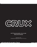 Crux 6QT Instruction Manual предпросмотр