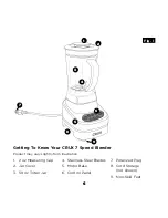 Предварительный просмотр 8 страницы Crux 7 speed blender Instruction Manual