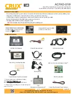 Crux ACPAD-01W Manual preview