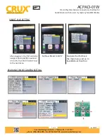 Предварительный просмотр 7 страницы Crux ACPAD-01W Manual