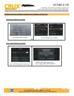 Предварительный просмотр 8 страницы Crux ACPAD-01W Manual