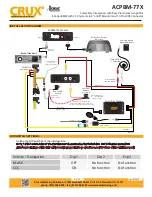 Preview for 2 page of Crux ACPBM-77X Manual