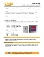 Предварительный просмотр 6 страницы Crux ACPGM-80V Manual