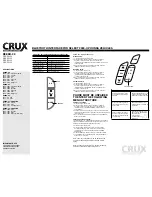 Preview for 2 page of Crux BEEBH-28 Installation Manual