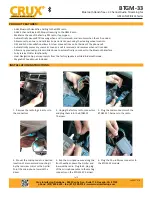 Crux BTGM-33 Installation Instructions предпросмотр