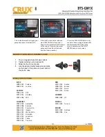 Preview for 2 page of Crux BTS-GM1X Installation Instructions