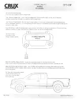 Предварительный просмотр 2 страницы Crux CFD-03F Instruction Manual